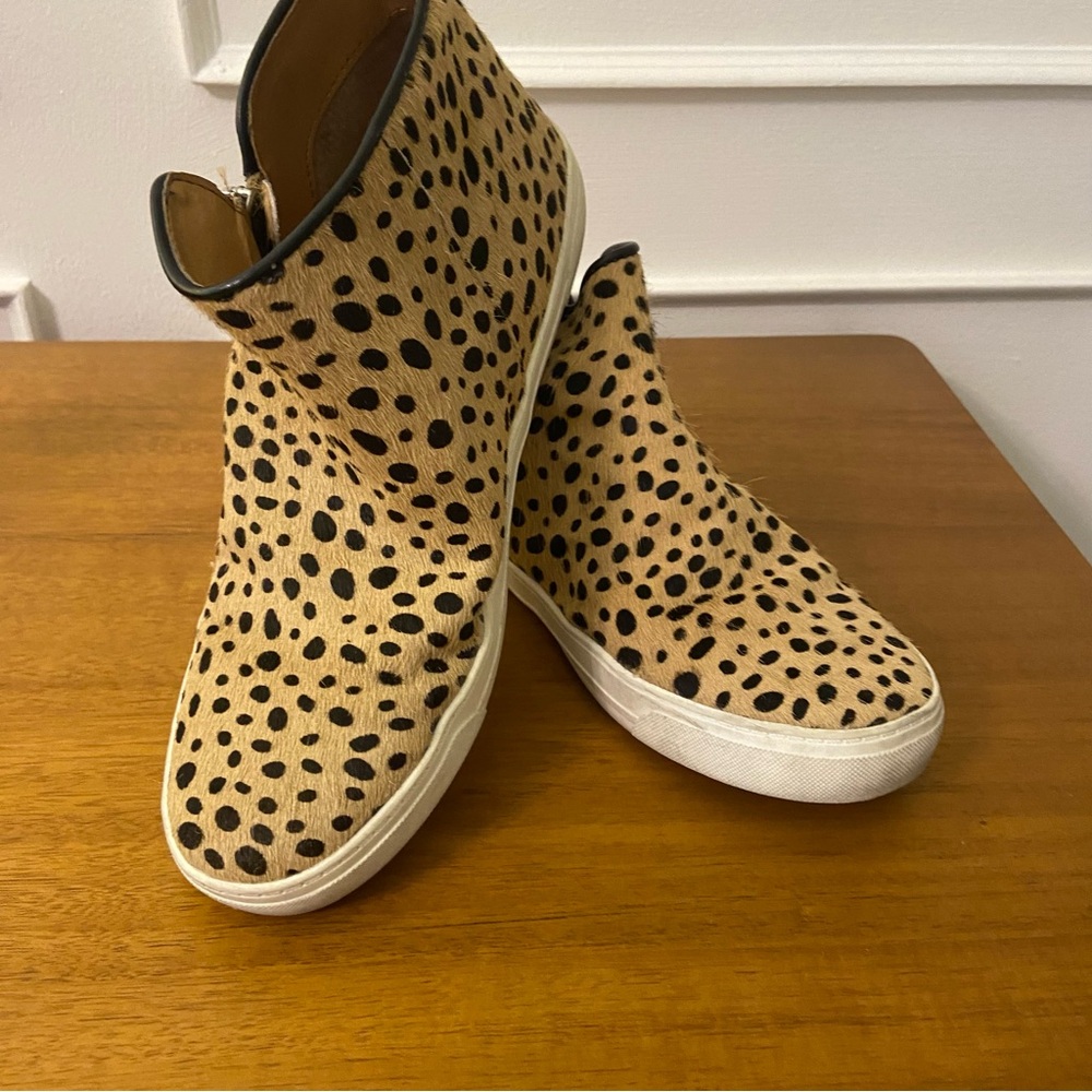 Crown Vintage | Zipper Sides Animal Print Shoes
